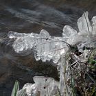 Merkwürdige Eisskulpturen zaubert der Winter.