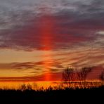 Merkwürdiger Sonnenuntergang