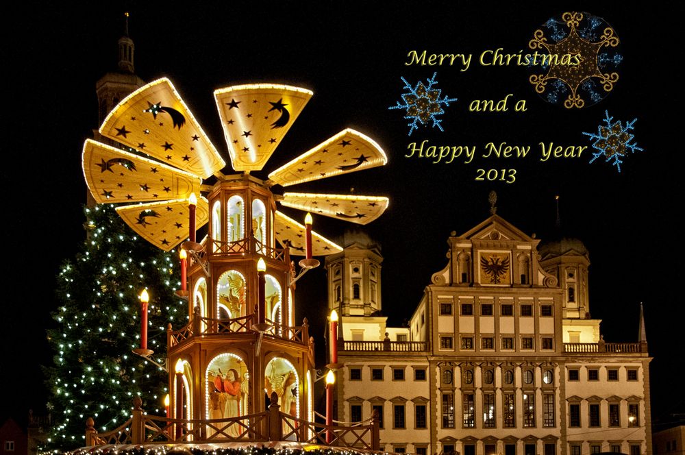 Merry Christmas and a Happy New Year 2013 Foto &amp; Bild | karten und