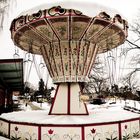 Merry go round in snow