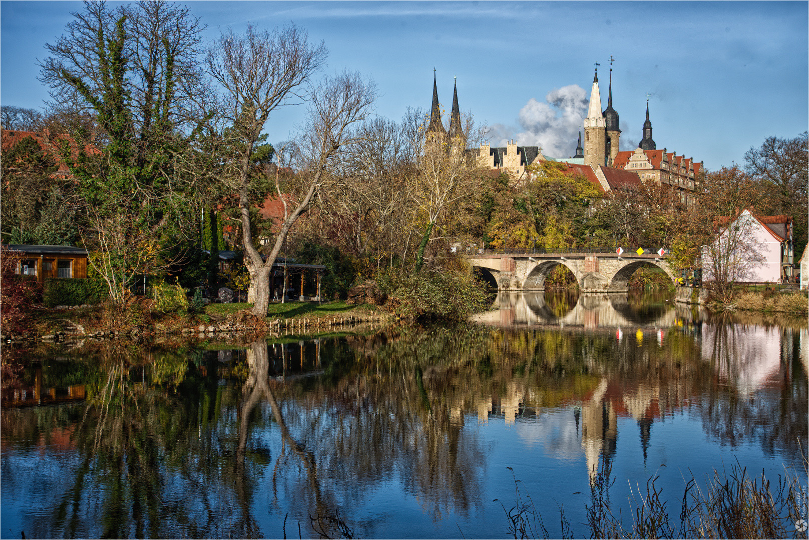 Merseburg, Blick auf Dom und Schloss