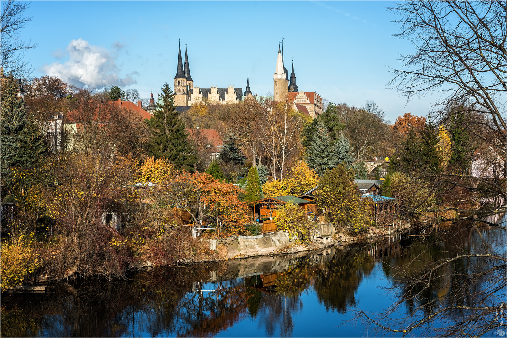 Merseburg, Blick auf Dom und Schloss