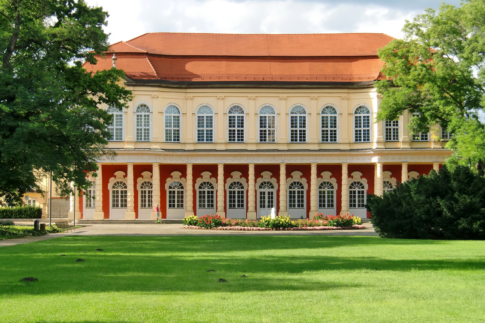 Merseburg (II) - Schlossgartensalon aus Sicht des Schlossparks