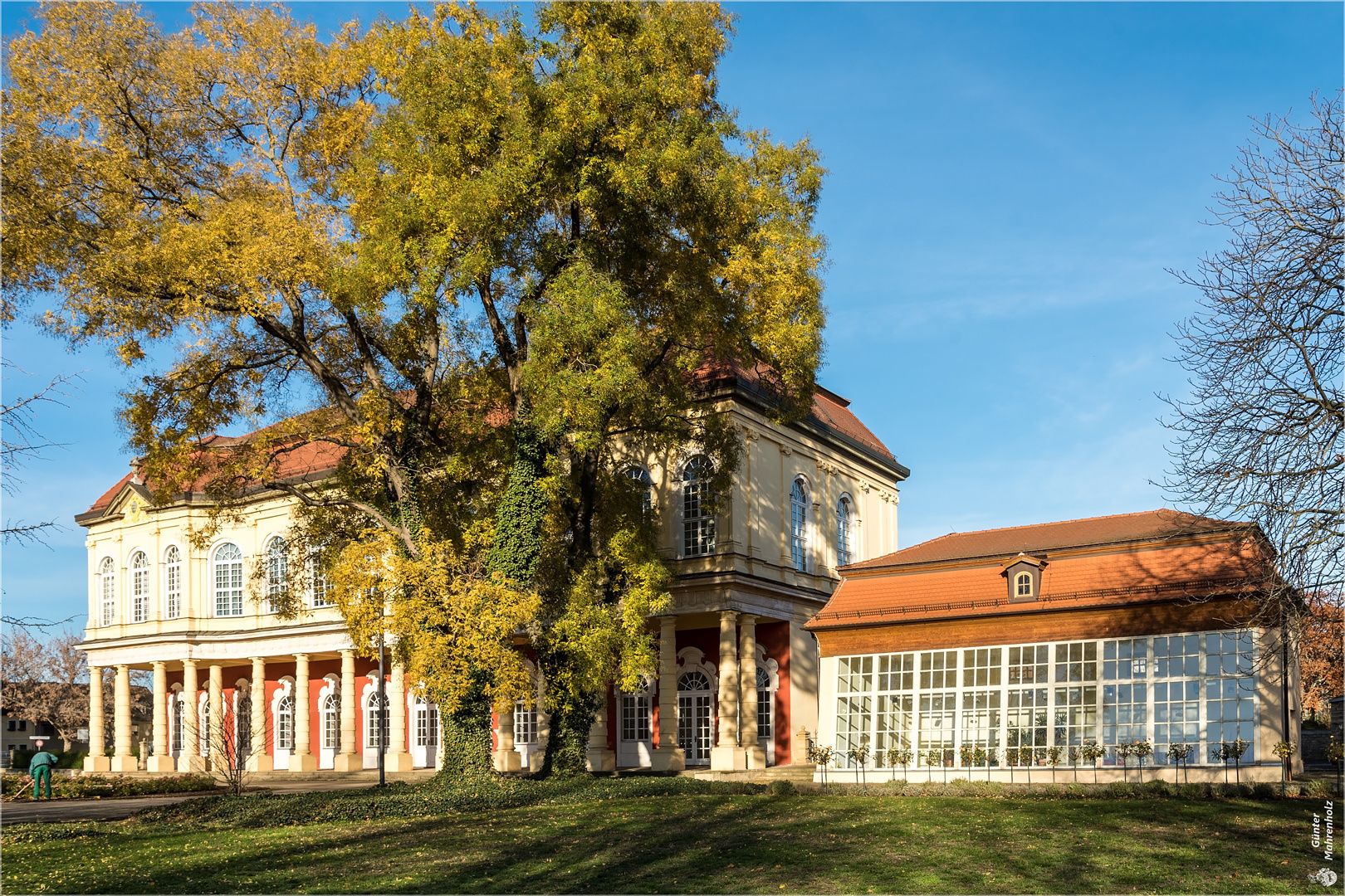 Merseburg, Schlossgartensalon und Orangerie