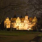 Merseburger Schloss bei Nacht