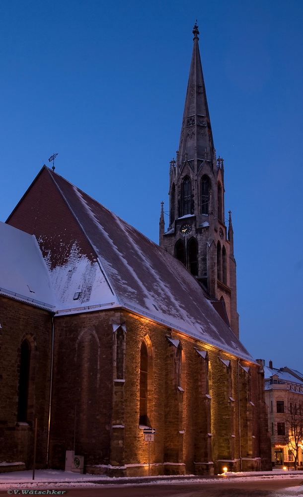 Merseburger Stadtkirche St. Maximi bei Frostigen -18 C°