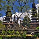 Meru shrines in Pura Taman Ayun