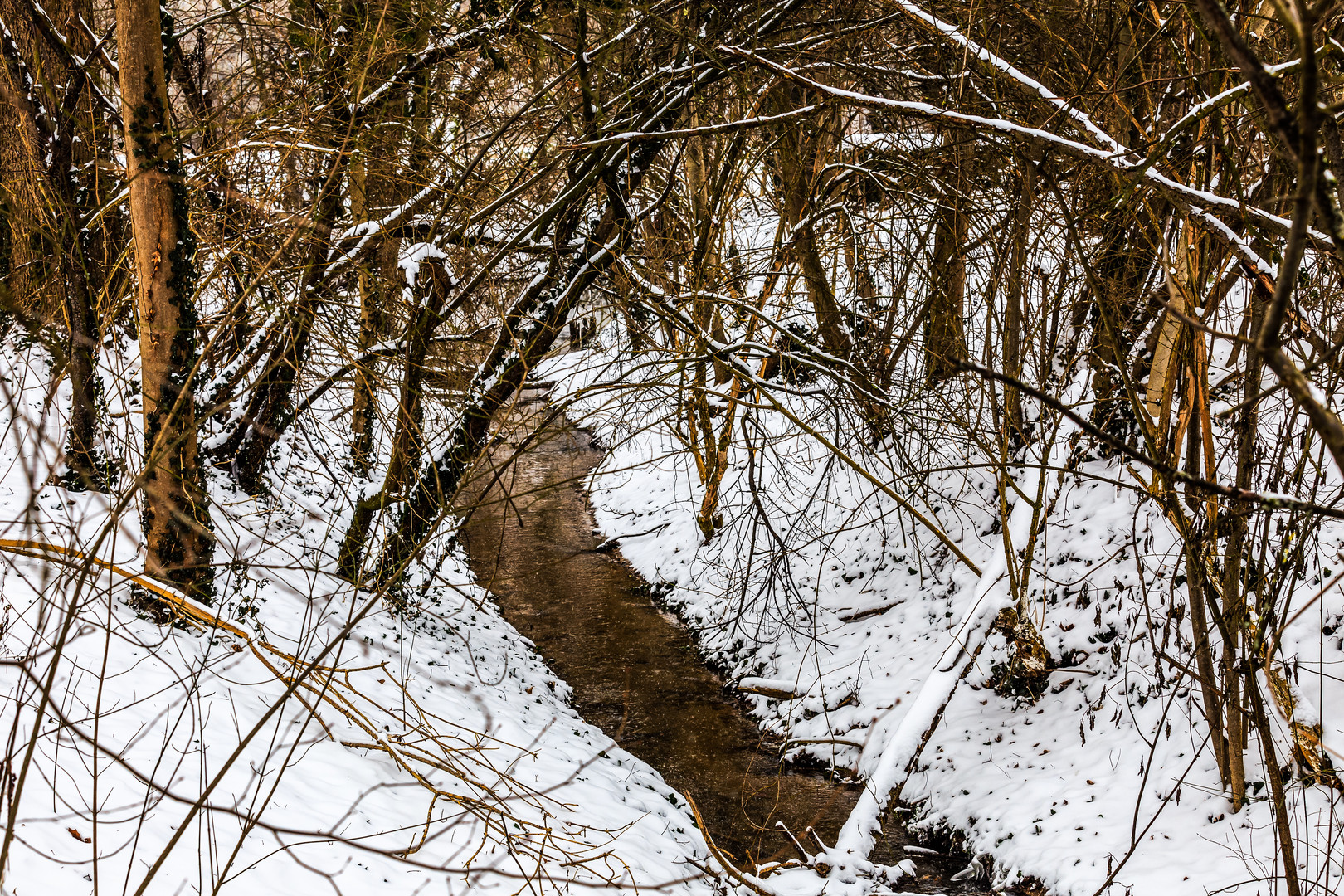 Merzenbach Bad Friedrichshall im Winterkleid