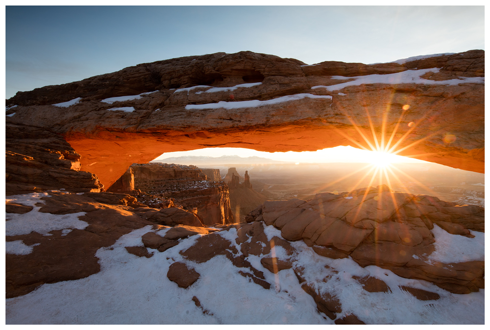 Mesa Arch against the Light