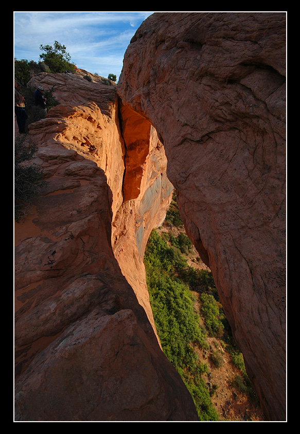 mesa arch, blick nach unten