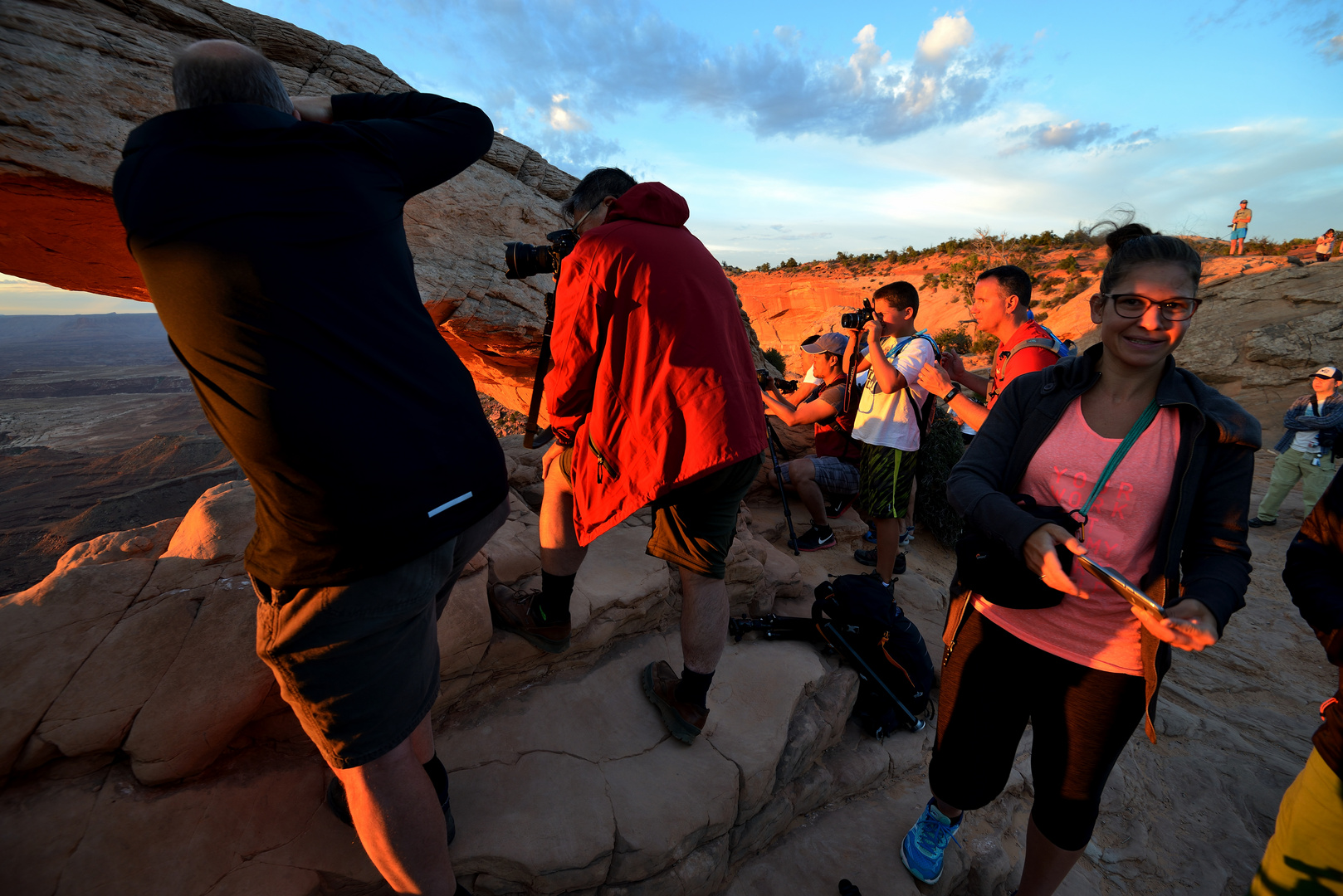 Mesa Arch: Nicht allein