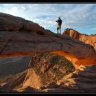 mesa arch with human scale