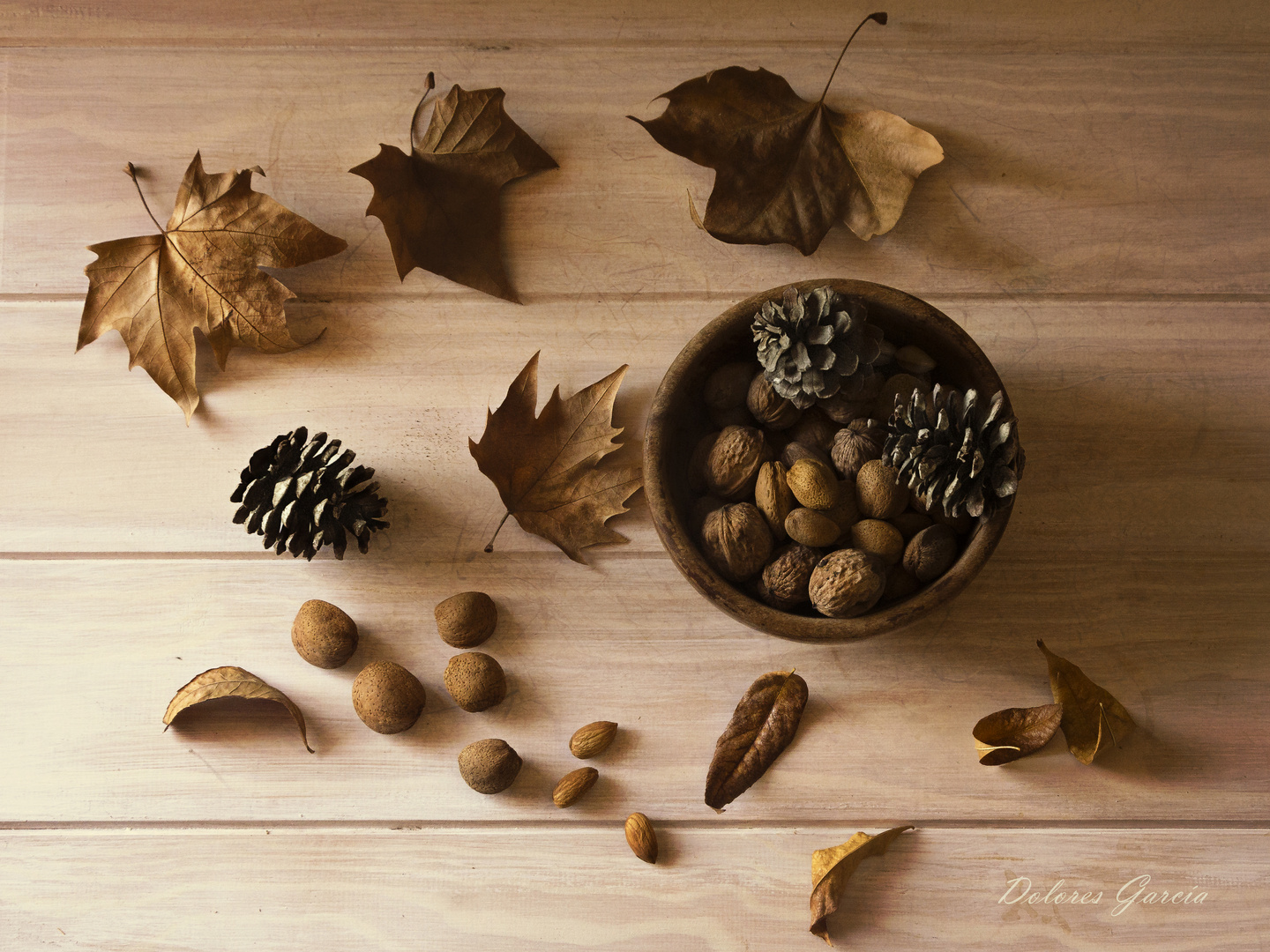 mesa de otoño