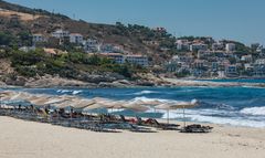 Mesakti beach and view to Armenistis | Ikaria Greece Griechenland