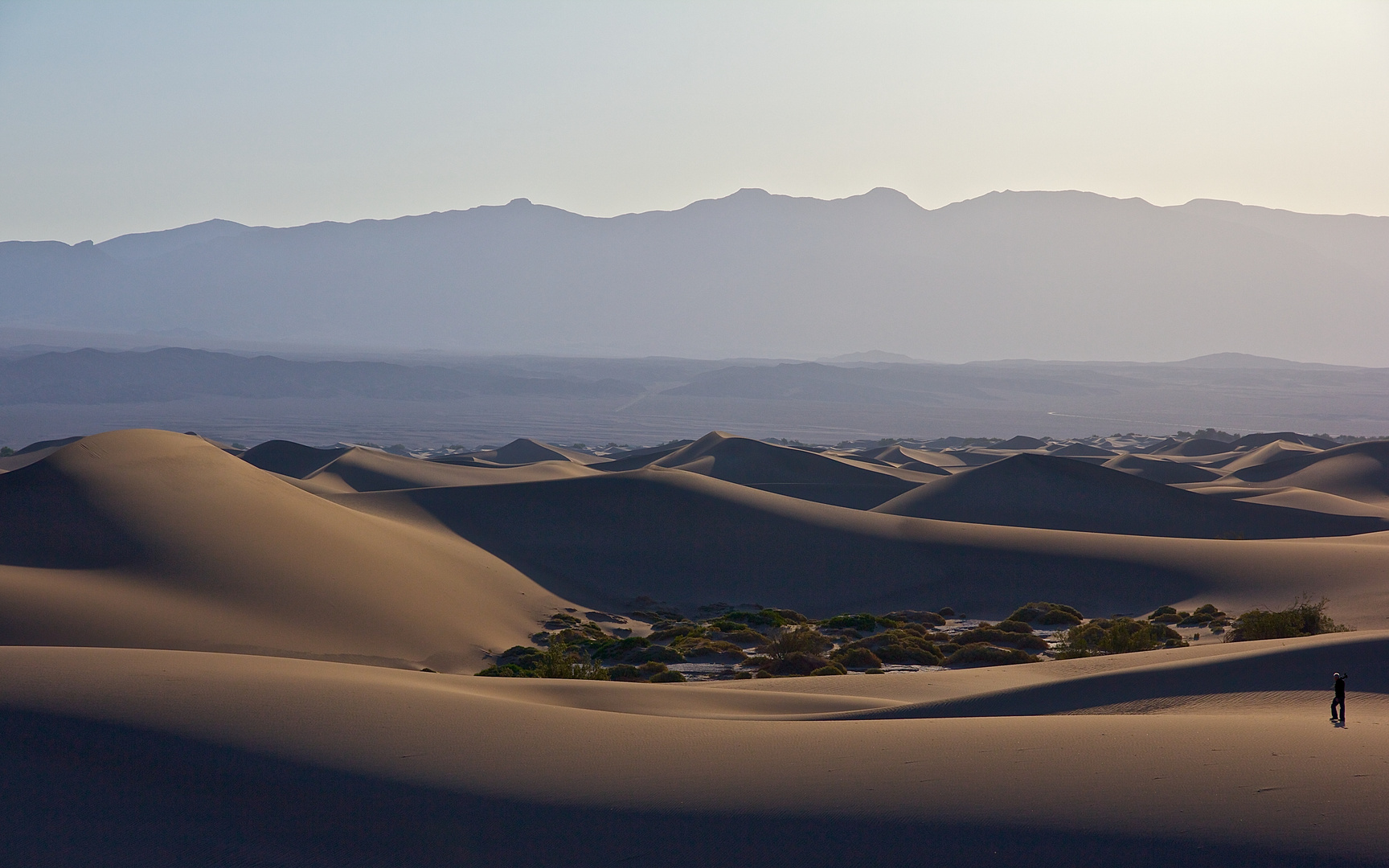 Mesquite Sand Dunes bei Sonnenaufgang