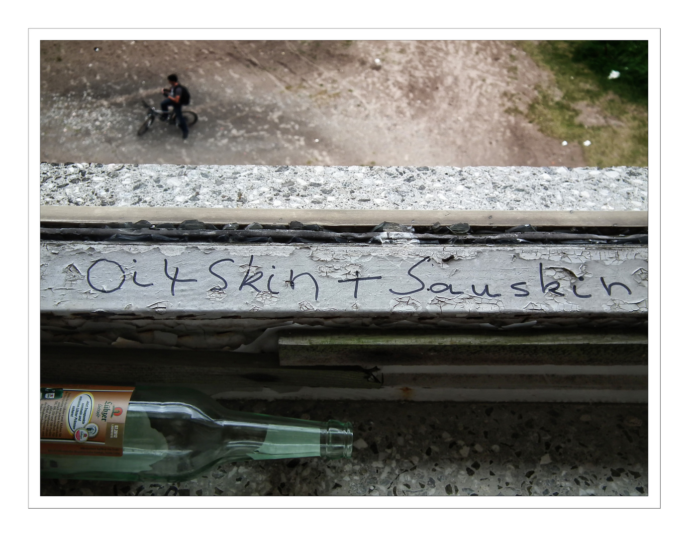 Message with "Flasche leer" - KDF Prora - 4. OG links