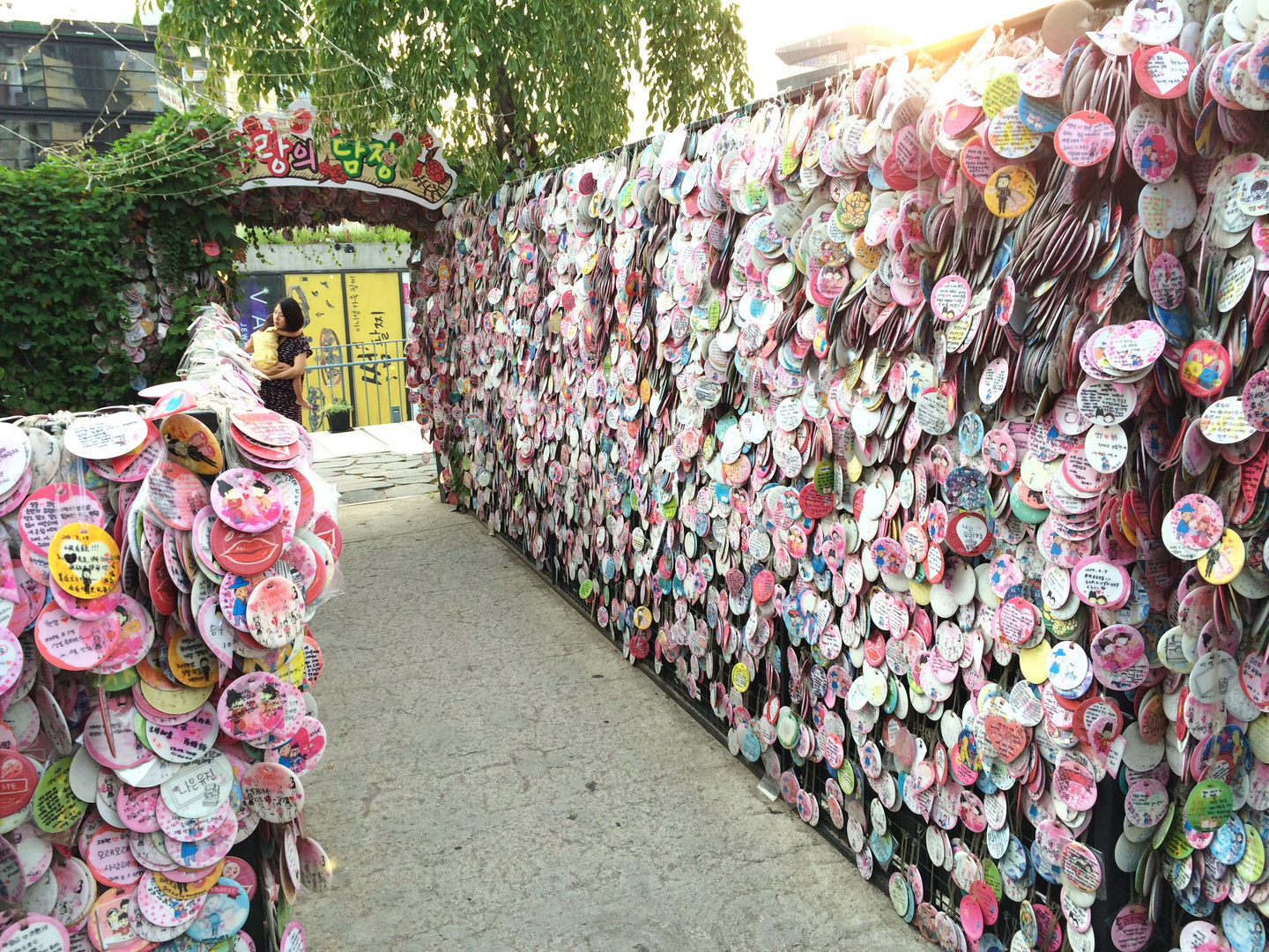 Messages by people to these stone fences