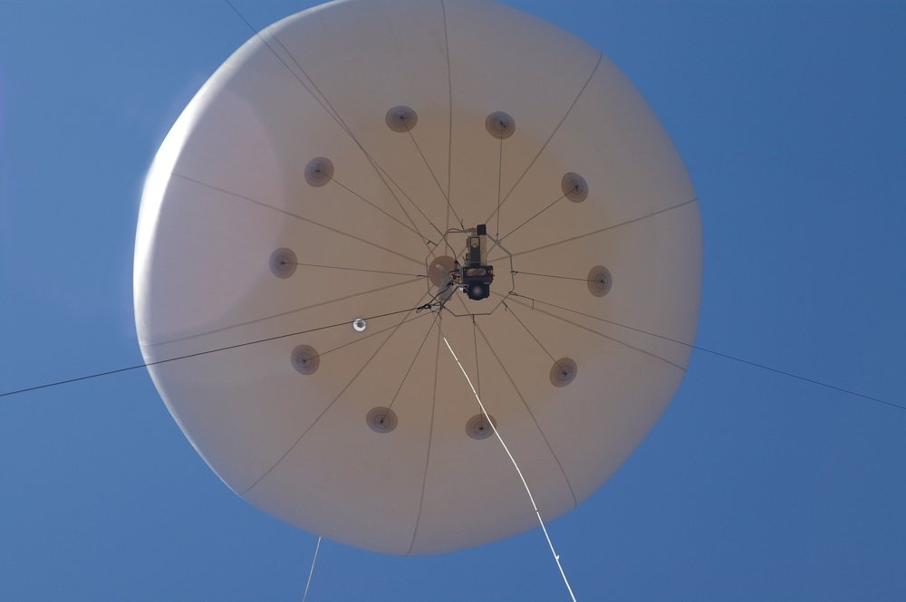 Messballon von unten - 2. Versuch