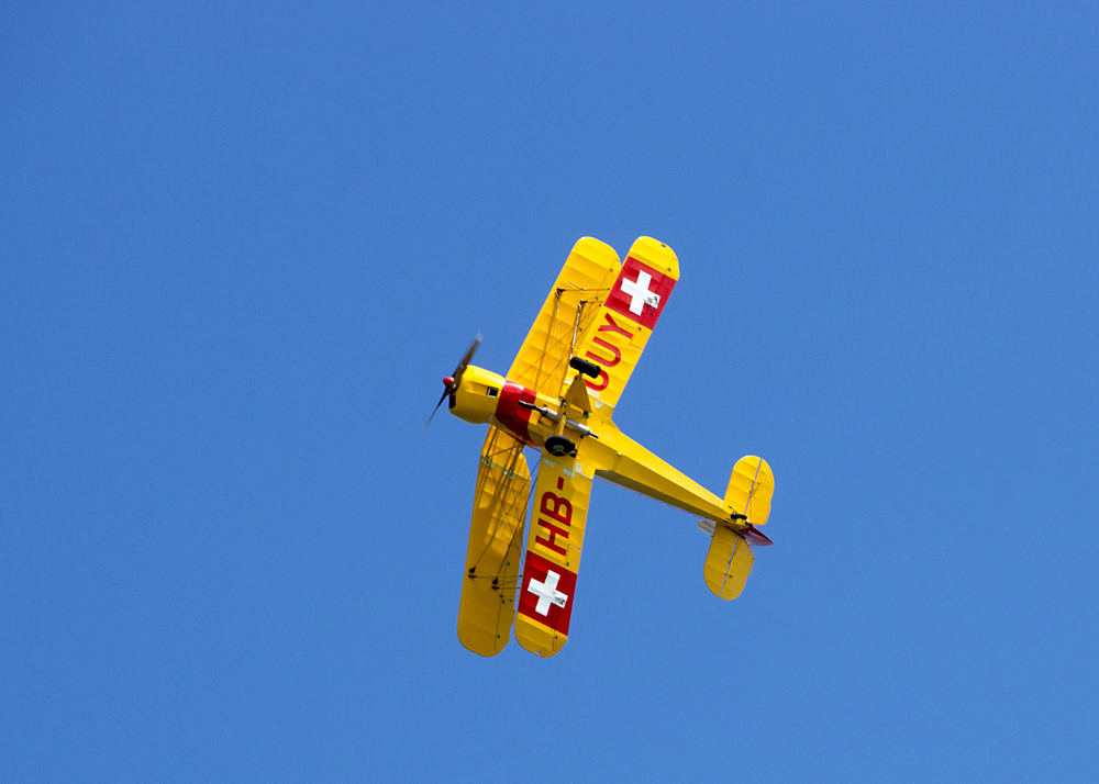 Messerflug der Bücker 131 Jungmann