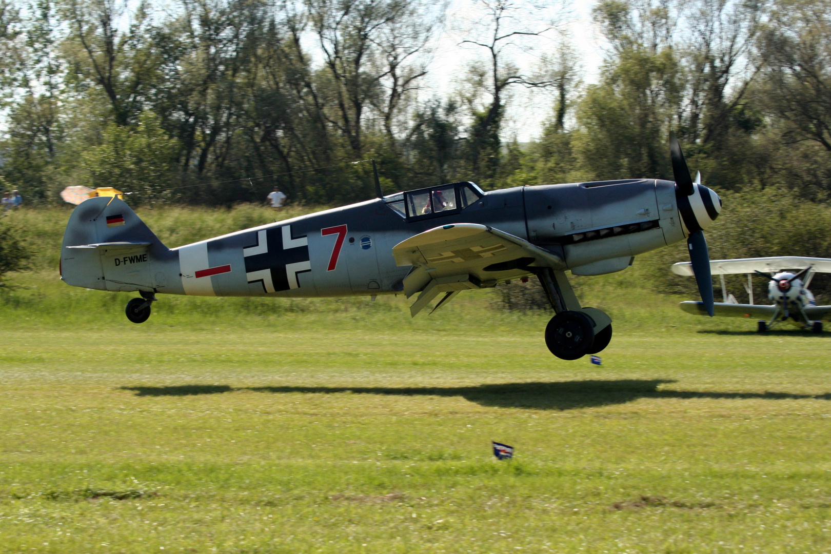 Messerschmitt Bf 109 / ME 109 beim Landeanflug