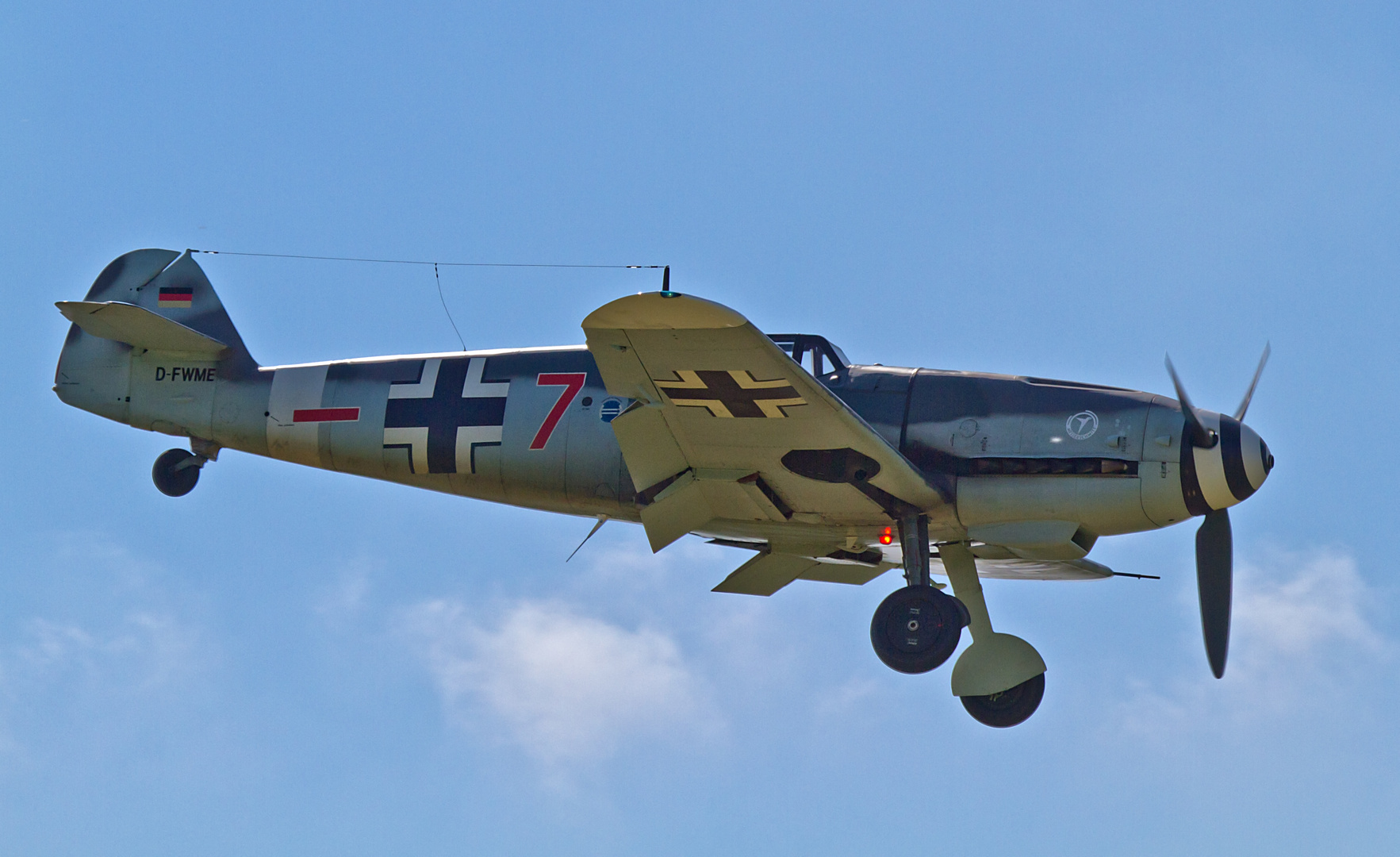 Messerschmitt BF-109 mit Fahrwerk