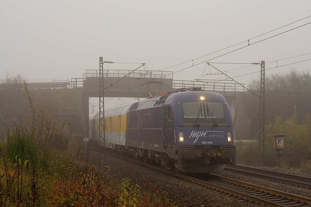 Messfahrt im Nebel