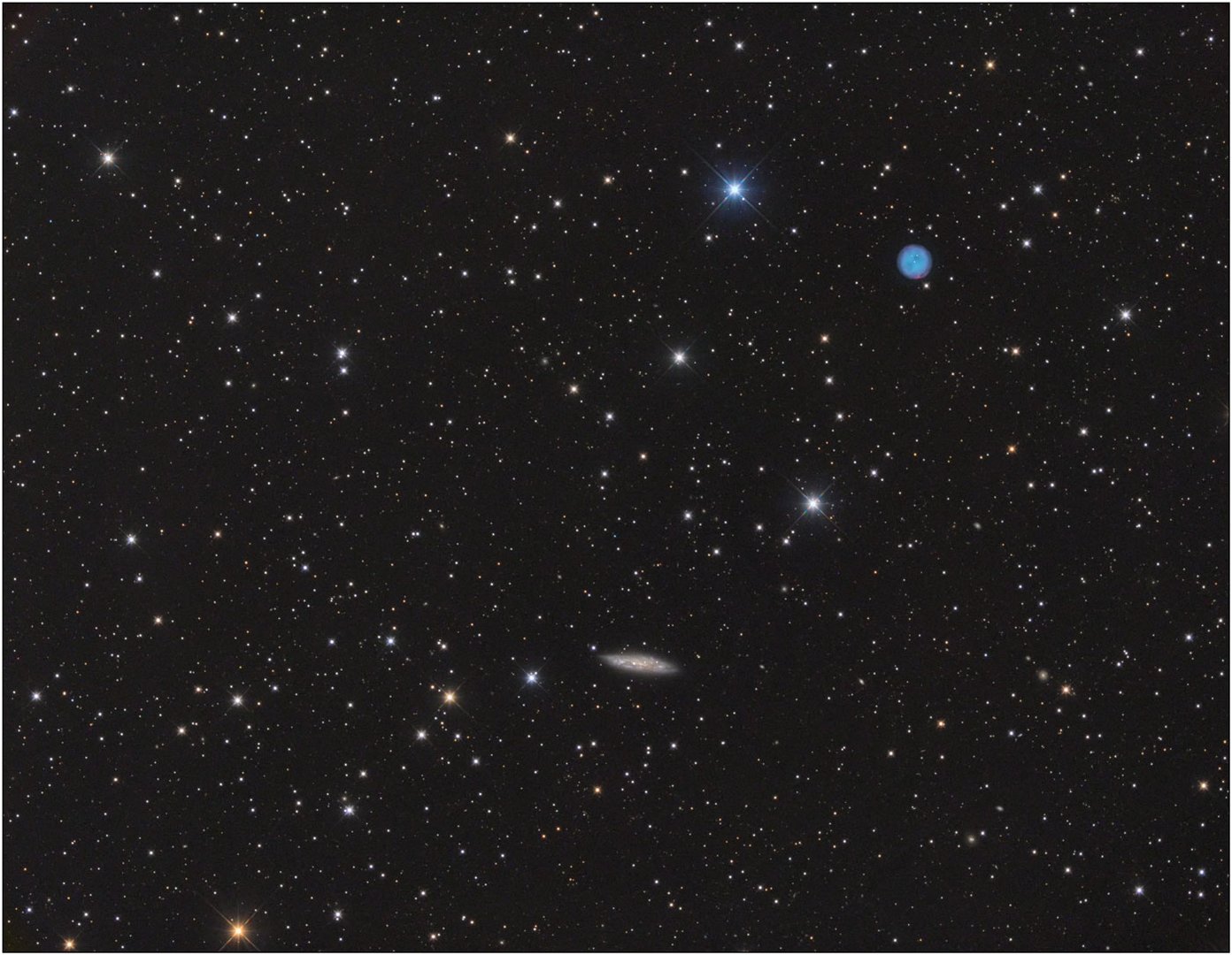 Messier 108 und der Eulennebel Messier 97