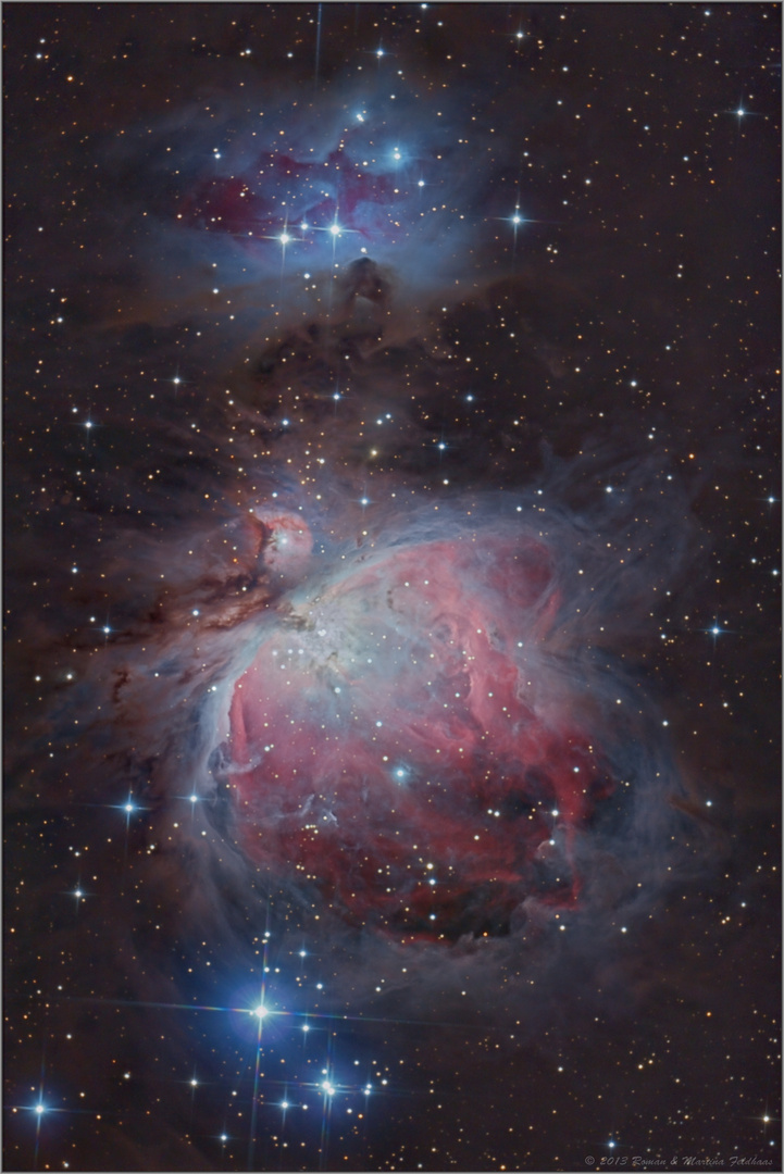 Messier 42 & 43 - (Orionnebel) inkl. Running Man