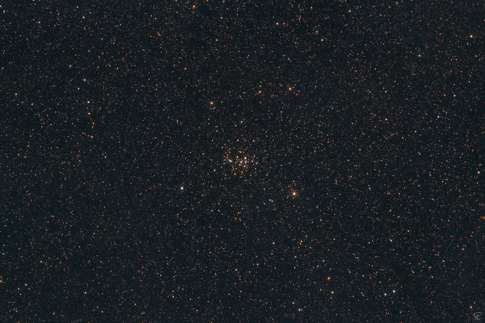 Messier 44, eine Vintage-Linse sieht Sterne