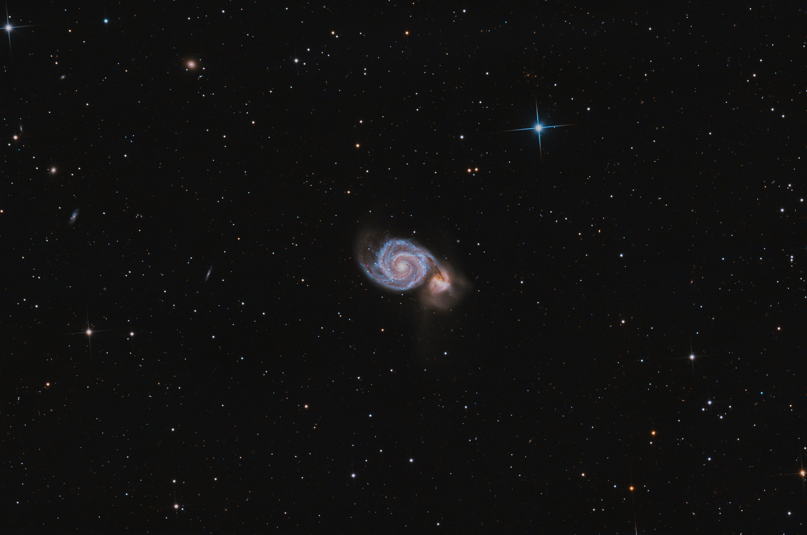 Messier 51 und NGC 5195