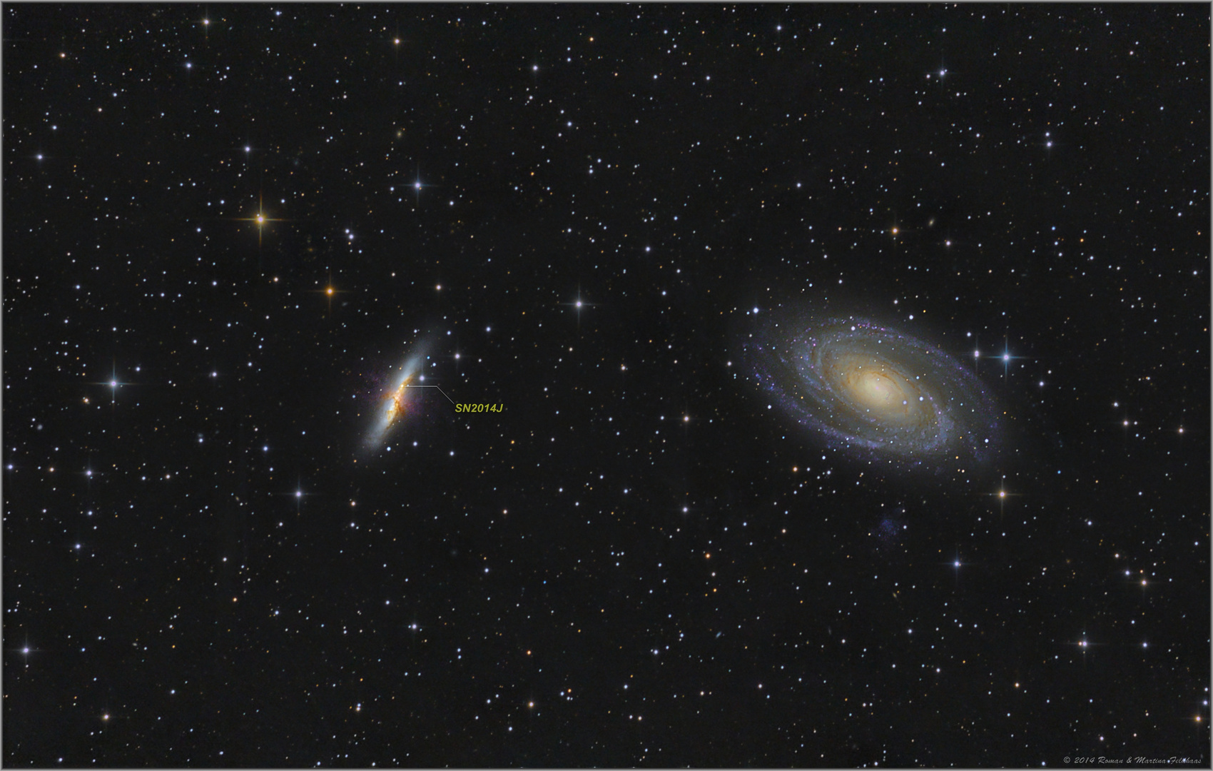 Messier 81 & 82 inkl. SN2014J