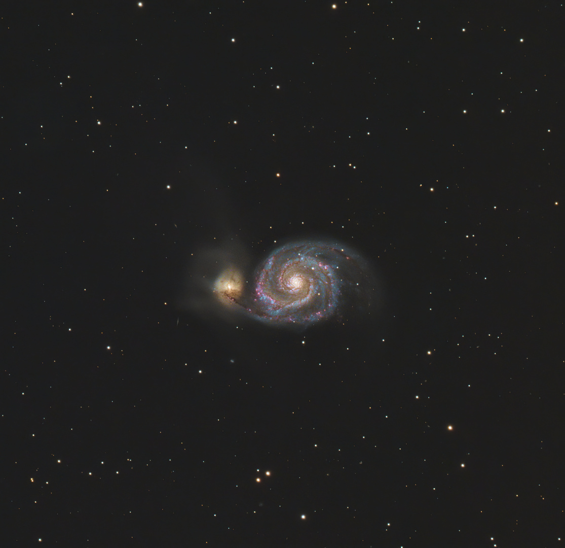 Messier M51 Whirlpool Galaxie