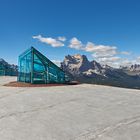 Messner Museum auf dem Monte Rite (2181 m), Berg, Glas, Beton und Mythen.