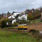 Messzug auf der Krebsbachtalbahn bei Neckarbischofsheim 20.11.2023