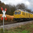 Messzug auf der Krebsbachtalbahn bei Neckarbischofsheim 20.11.2023