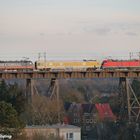 Messzug auf der Rendsburger Hochbrücke