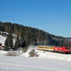 Meßzug im Schnee