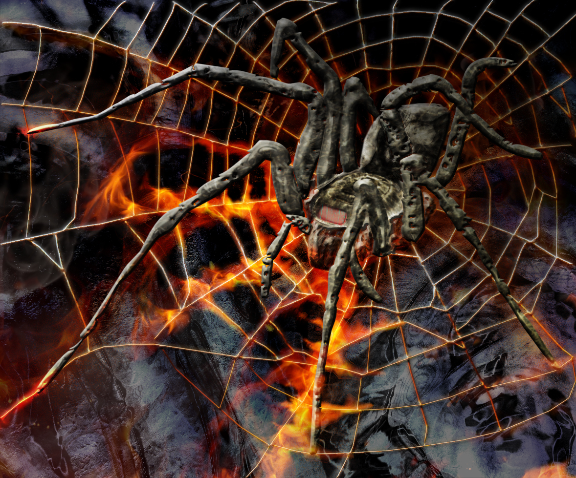 Metal-Spinne