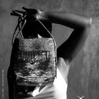 metal wire handbag advertisement