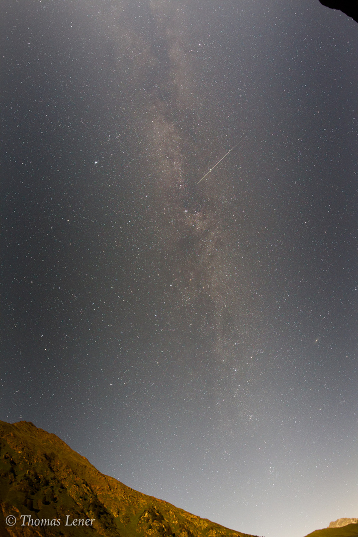 Meteor über dem Stubaital