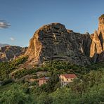 Meteora am Abend