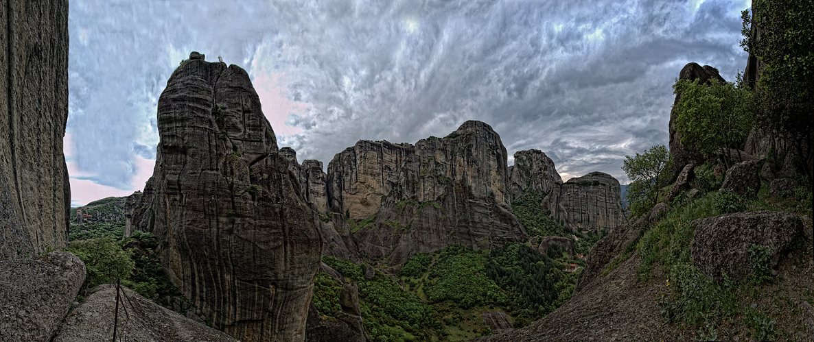 Meteora - Aufstieg zum Berg "Heiliger Geist"