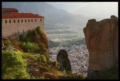 Meteora - Blick auf die Stadt.