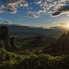 Meteora im letzten Licht