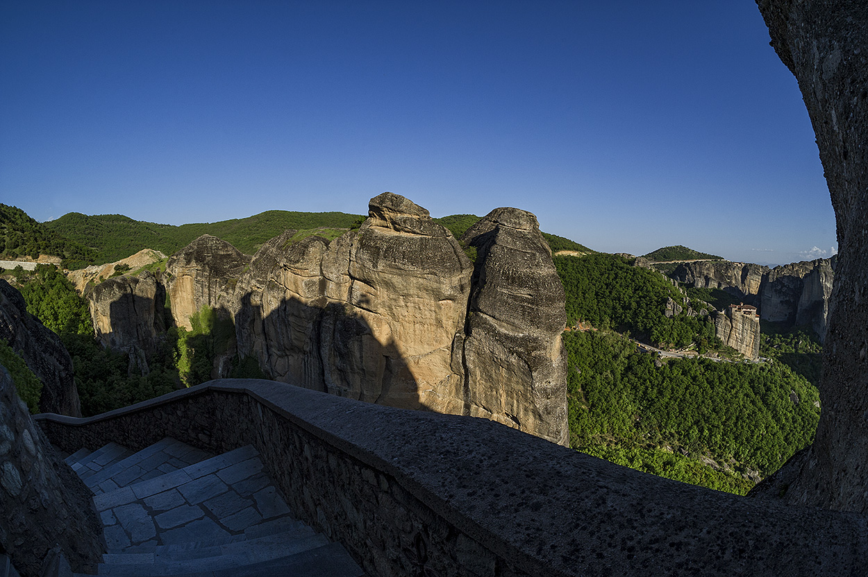 Meteora - Treppen von Kloster Varlaam