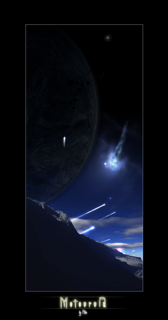 Meteorid Planet Poster