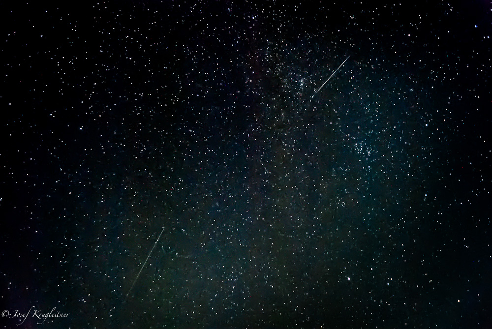 Meteoriten der Perseiden über Rudersdorf