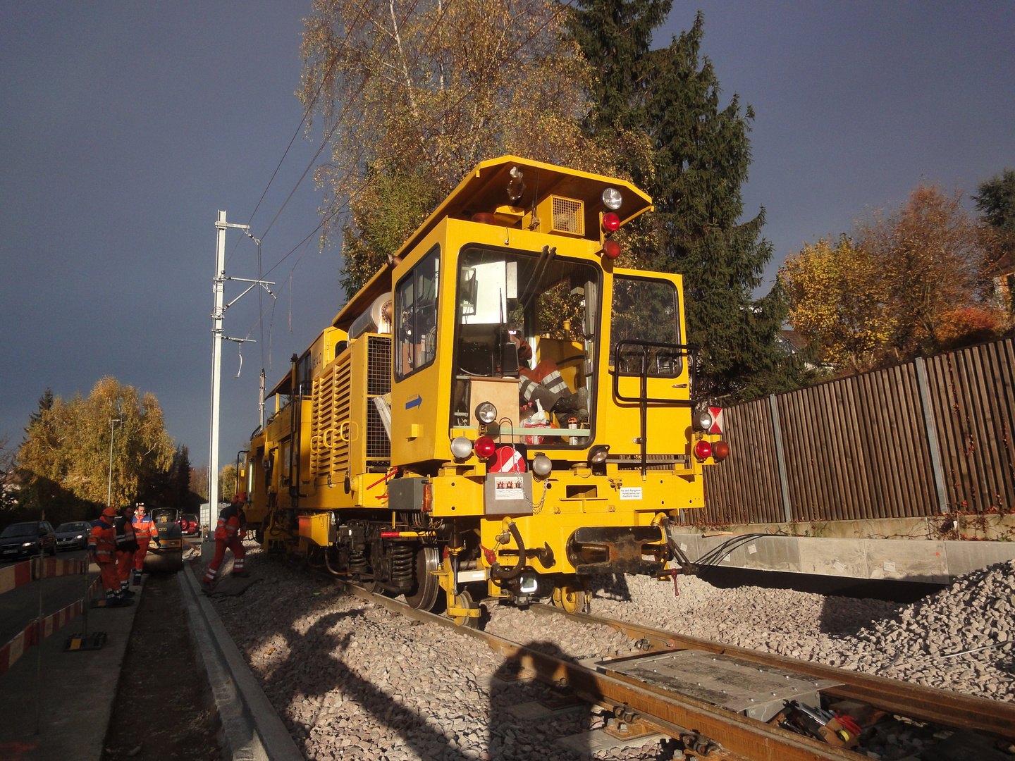 Meter Spur Gleisricht und Krammaschine