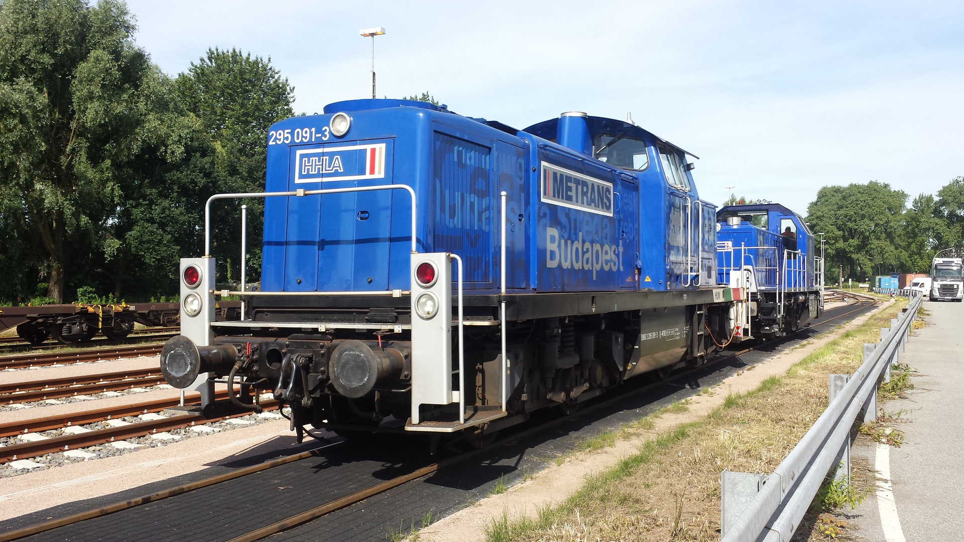 Metrans 295 091-3 "Budapest" am 06.07.2017 abgestellt in Hamburg Dradenaustrasse 