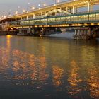 Metro-bridge in Lyzhniki (Moscow) across in Moscow -river